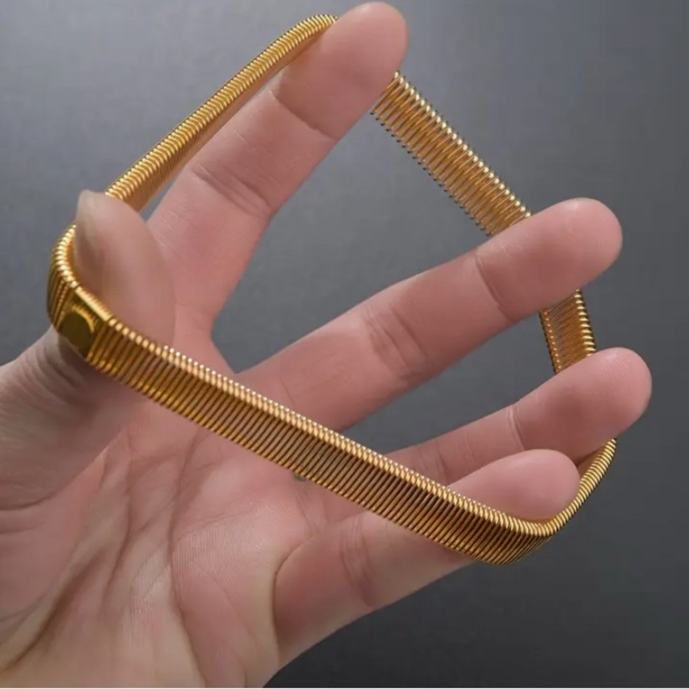 Gold Spring Bracelet - Picture 2 of 3